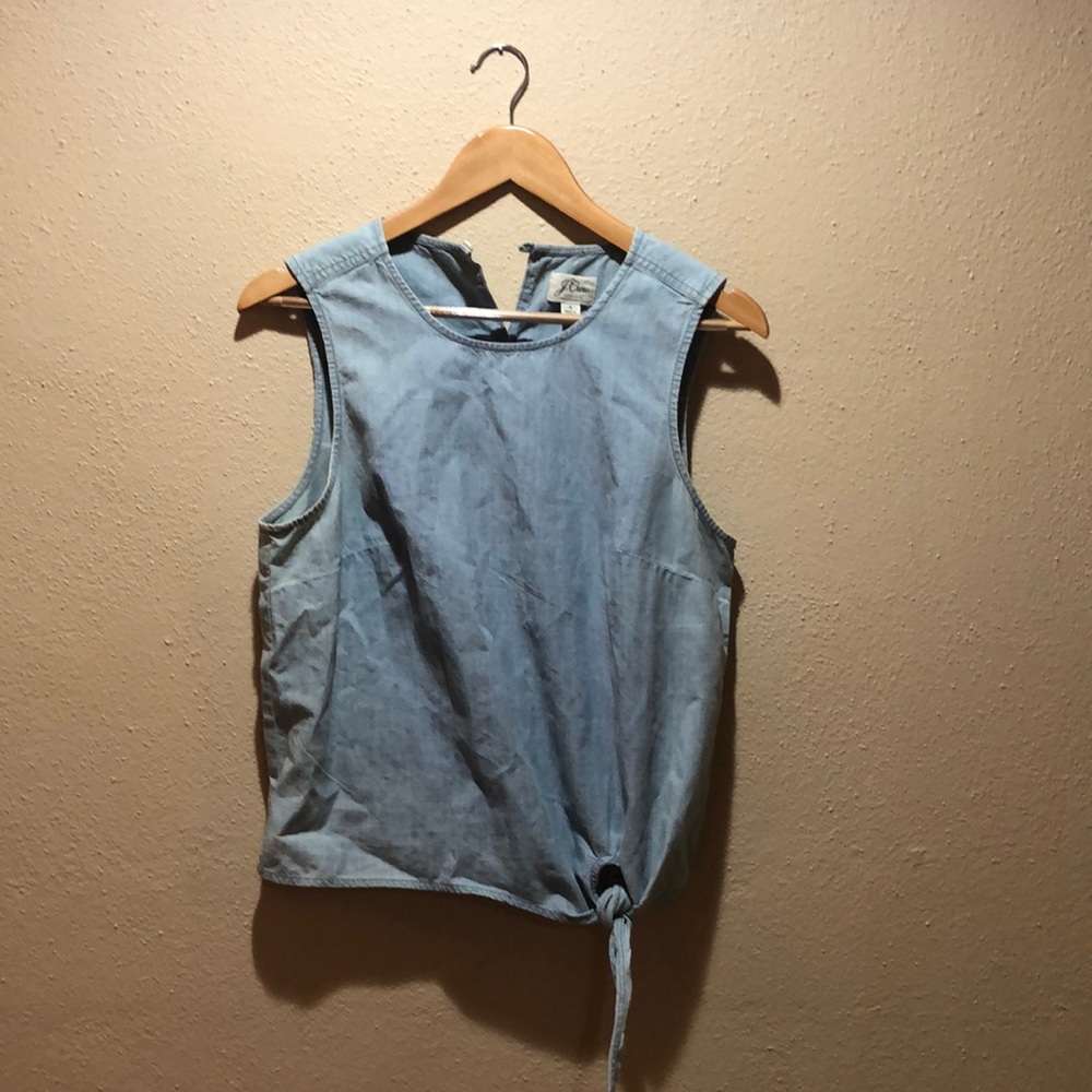 J. Crew chambray top